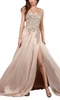prom flowy dress in blush