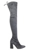 women's suede highstreet chunky-heel over-the-knee boot