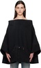 Black Nº73 Sweaterponcho Vintage Denim Jacket