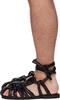 Black Puff Sandals