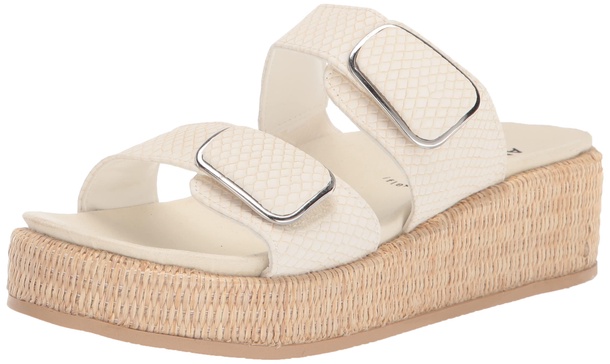 Anne Klein Womens Vero Adjustable Platform Sandals
