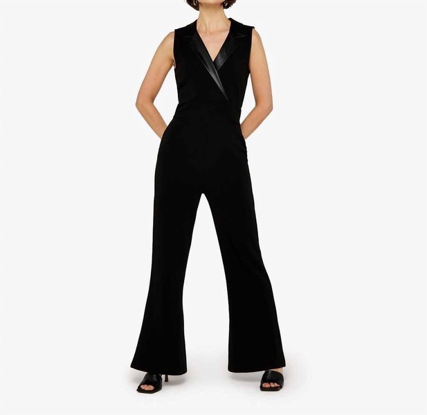 holiday jumpsuit in black