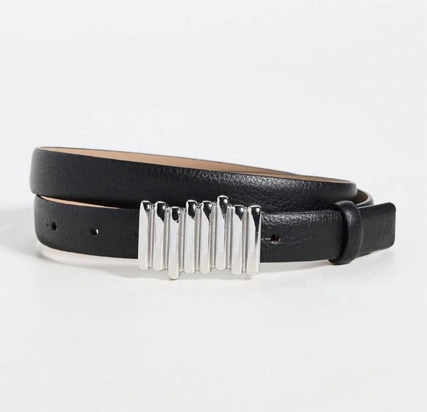 women's vesna mini belt in black/silver