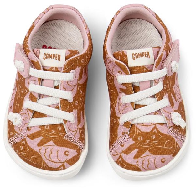 Multicolor Recycled PET and Leather Shoes for Kids.