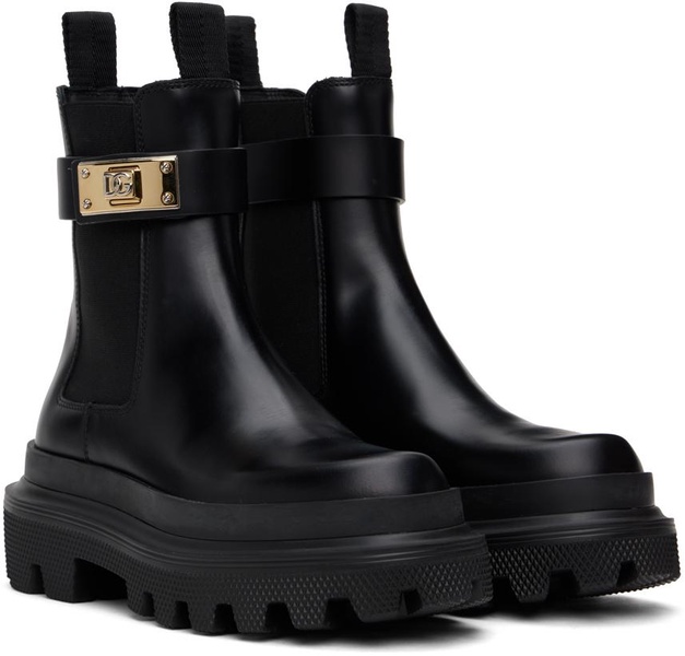 Dolce & Gabbana slip-on boots with logo
