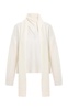 Bruno Scarf-Detailed Knit Sweater