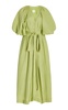 Evermore Belted Linen-Blend Maxi Shirt Dress