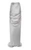 Draped Silk Maxi Skirt