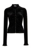 Ruched Velvet Top