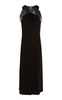 Lace-Detailed Crepe Midi Dress