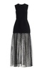 Wool-Silk Peplum Gown
