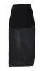 Yuki Asymmetric Plissé Georgette Midi Skirt