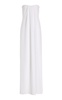 Draped Crepe Strapless Gown