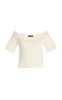 Posy Embroidered Knit Off-The-Shoulder Top