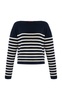 Ronnie Striped Silk-Cotton Knit Sweater