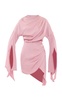Kari Ruched Satin Mini Dress