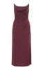 Draped Jersey Corset Midi Dress