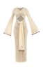 Terry Cutout Crochet Maxi Dress