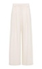Pleated Tencel-Linen Wide-Leg Pants
