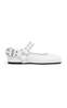 Biker Leather Ballet Flats