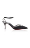 Marykate Queen Crystal-Embellished Crepe Satin Pumps