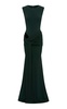 Cut-out Draped Jersey Gown