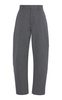 Wool-Cotton Tapered Trousers