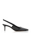 Saba Studded Leather Slingback Pumps 