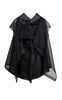 Santana Draped Silk-Organza Top