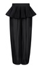Knit Tapered Peplum Pants