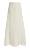 Silk-Detailed Wool-Blend Skirt