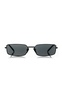 Square-Frame Metal Sunglasses