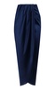 Memorias Draped Satin Midi Skirt