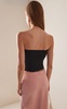 Lena Rosette-Detailed Taffeta Corset Top
