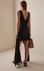 Draped Twill Mini Dress