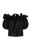 Knotted Silk Gazar Off-The-Shoulder Top