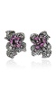 Bloomingdale 18K Blackened Gold, Rhodium Vermeil Sapphire, Diamond Earrings