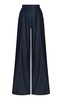 Esencia Shirred Tencel Denim Wide-Leg Pants