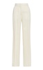 Slim Crepe Satin Straight-Leg Pants