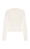 Ribbed-Trim Cotton-Blend Sweater