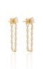 18K Yellow Gold Diamond Earrings