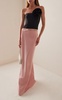 Lena Rosette-Detailed Taffeta Corset Top