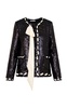 Rosina Ribbon-Laced Sequined Jacket