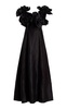 Etta Ruffled Linen-Blend Midi Dress