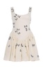 Pluma Embroidered Linen Mini Dress