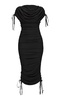 Ratu Ruched Jersey Midi Dress