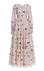 Nuez Floral Linen Maxi Dress