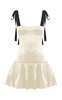 Patrice Bustier Satin Mini Dress
