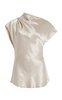 Kobe Draped Satin Bias Top