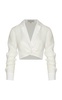 Brisas Twisted Linen Crop Top